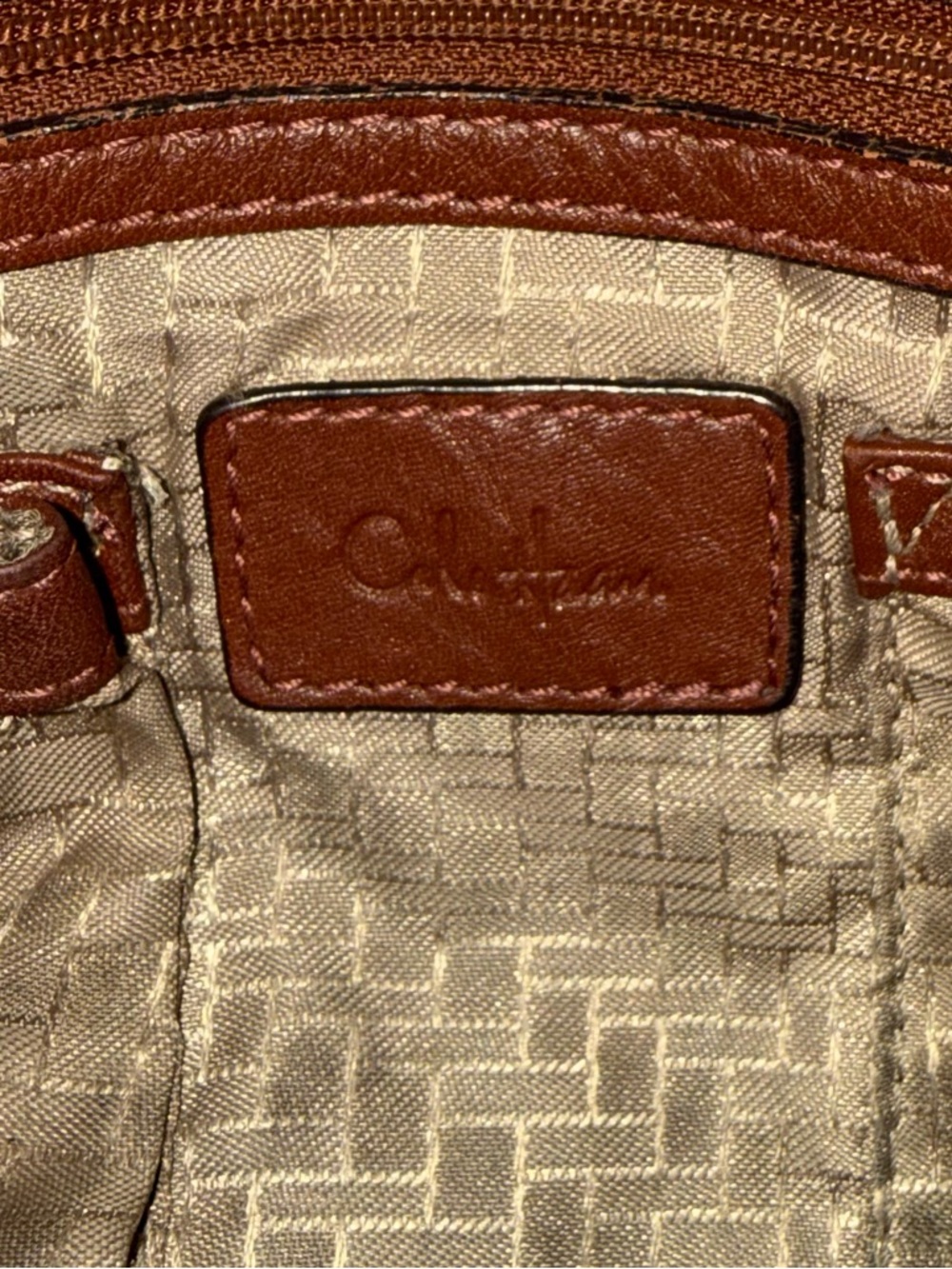 Cole Haan Hobo Brown Leather Shoulder Bag With Braided Strap - Picture 13 of 15